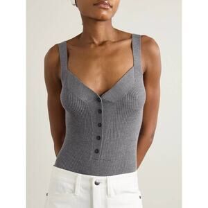 Maria McManus Rib Body Suit in Heather Grey M